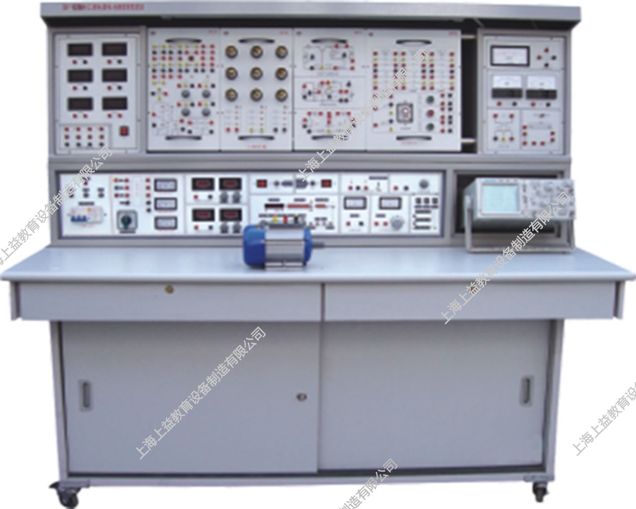 SYGL-528E	立式電工、模電、數(shù)電、電氣控制、PLC可編程控制綜合實(shí)驗(yàn)裝置（含PLC實(shí)驗(yàn)）