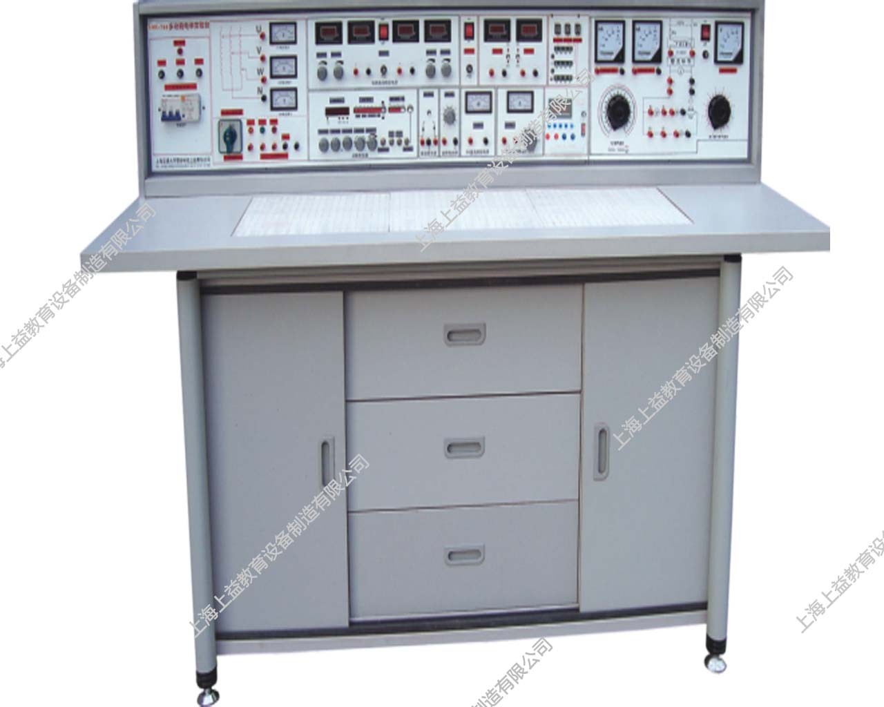 SYJZD--988D電工模電數(shù)電電拖創(chuàng)新實驗與技能實訓(xùn)考核實驗室成套設(shè)備（帶智能型功率表、功率因數(shù)表、直流電機）
